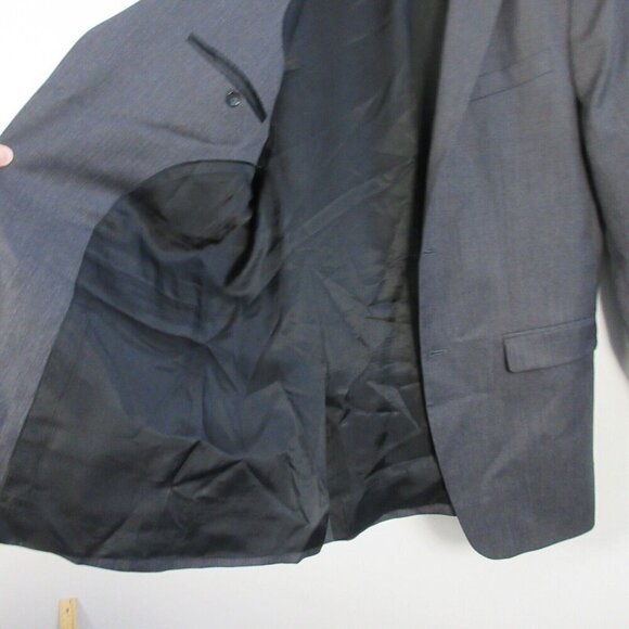 Banana Republic 100% Wool Tailored Fit Blazer Men 42 Long Grey Sport Coat 694 - Picture 7 of 16
